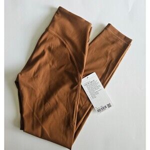 Lululemon instill HR tight 25" copper brown 4 NWT